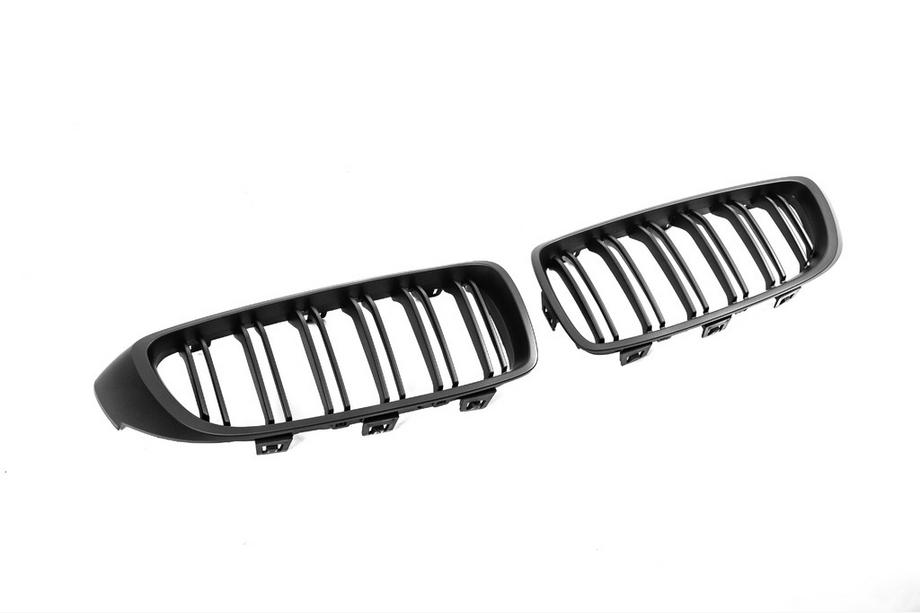 BMW 3 Serie F30/F31 2012–2019 M-Look niergrillen voor M3 F80, matzwart Foto 4