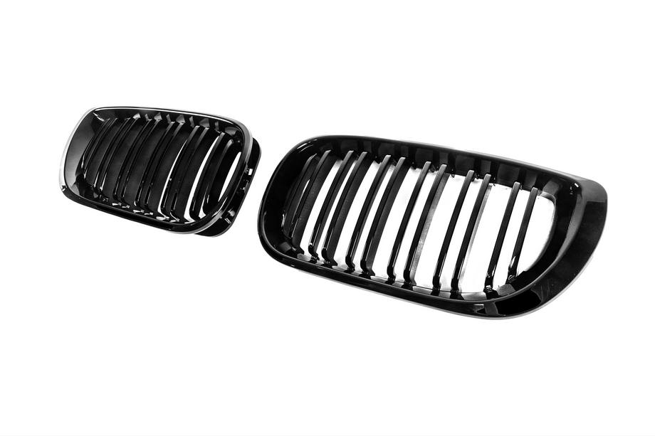 BMW 3 Serie E46 1998–2006 Nierroosters M-Look DPT (2001-2005, hoogglans zwart) Foto 4