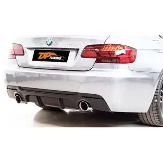 Achterbumper diffuser DPT (voor E92 M-Sport, hoogglans zwart) foto 1