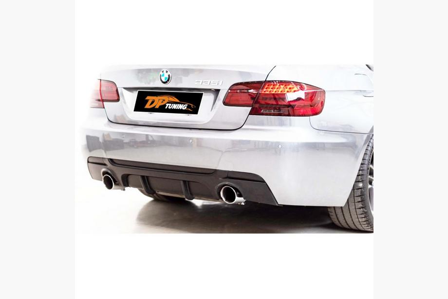 BMW 3-serie E92/E93 2006–2013 Achterbumper diffuser DPT (voor E92 M-Sport, hoogglans zwart) Image