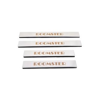 Carmos instaplijsten (4 stuks, RVS) Skoda Roomster 2006–2015 foto 1