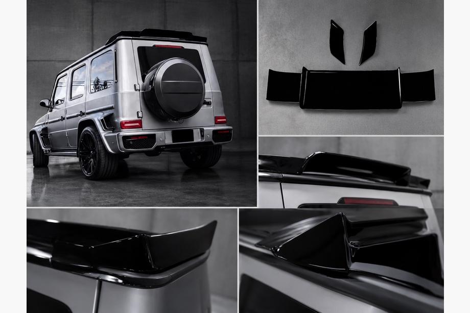Mercedes G-Klasse W463 2018–2024 DPT spoiler (hoogglans zwart) Image