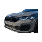 BMW 3 Serie G20/G21 2018– Front bumper lip Lip EuroCap V2 (voor M-Performance 2022-, hoogglans zwart) foto 2