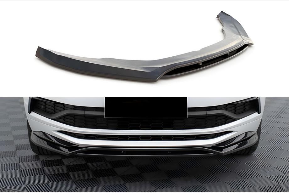 Skoda Kodiaq 2016–2023 DPT front bumper lip (hoogglans zwart) Image