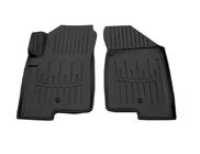 Jeep Compass 2006–2016 Stingray 3D rubberen vloermatten voor (1 clip op de bestuurdersmat, 2 stuks) foto 1