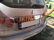 Renault Duster 2008–2017 RVS sierstrip boven nummerplaat (uit één stuk) foto 3
