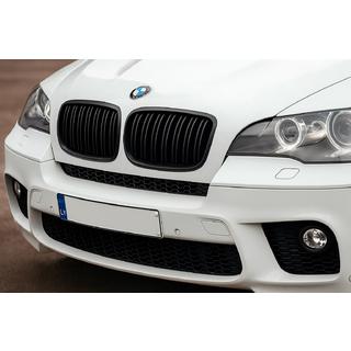BMW kidney grille M-Look V2 (glans zwart)