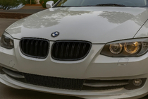 BMW 3-serie E92/E93 2006–2013 M-Look niergrilles (voor 2010-2013, mat zwart) foto 1