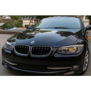 M-Look niergrilles (voor 2010-2013, glanzend zwart met chromen rand) BMW 3-serie E92/E93 2006–2013 foto 1