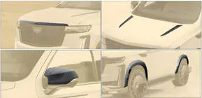 Cadillac Escalade 2020– Bodykit set MNSR Carbon foto 7