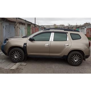 RVS deurstijl sierlijsten (6-delig) Dacia Duster 2008–2018 foto 1