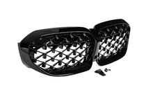 BMW 3 Serie G20/G21 2018– Niergrilles Diamond Black (2018-2022, zwarte omlijsting) Zonder camera-uitsparing foto 5