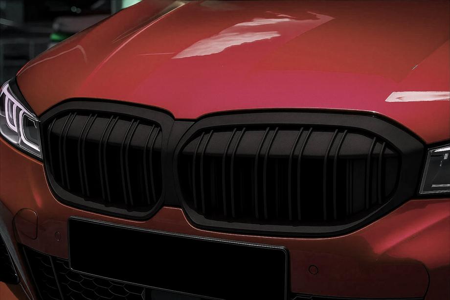BMW 3 Serie G20/G21 2018– M-Look niergrillen (2022+, matzwart) Image