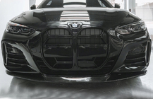 BMW 4-serie G22/23/26 2020– Nierengrilles CS-Style (voor G22/23, hoogglans zwart) foto 1