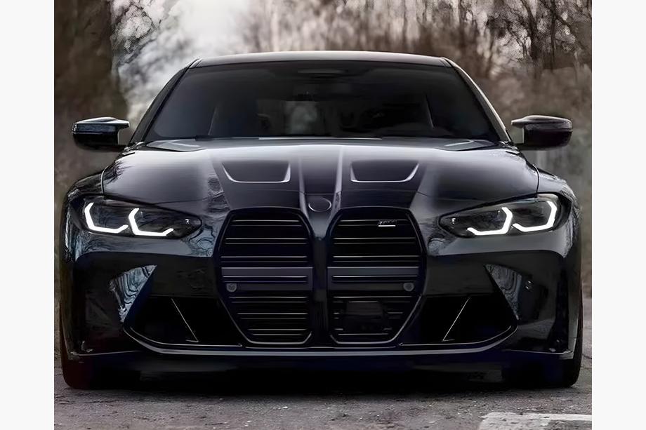 BMW 4-serie G22/23/26 2020– M-Look nierengrille (voor G26, matzwart) Image