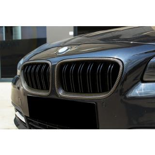 M-Look nierengrilles (glans zwart met carbon hydroprint) BMW 5 Serie F10/F11 2010–2016 foto 1