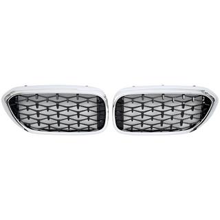 Niergrilles Diamond Black V1 (2017-2020, chroomomranding) BMW 5 Serie G30/G31 2017–2023 foto 2