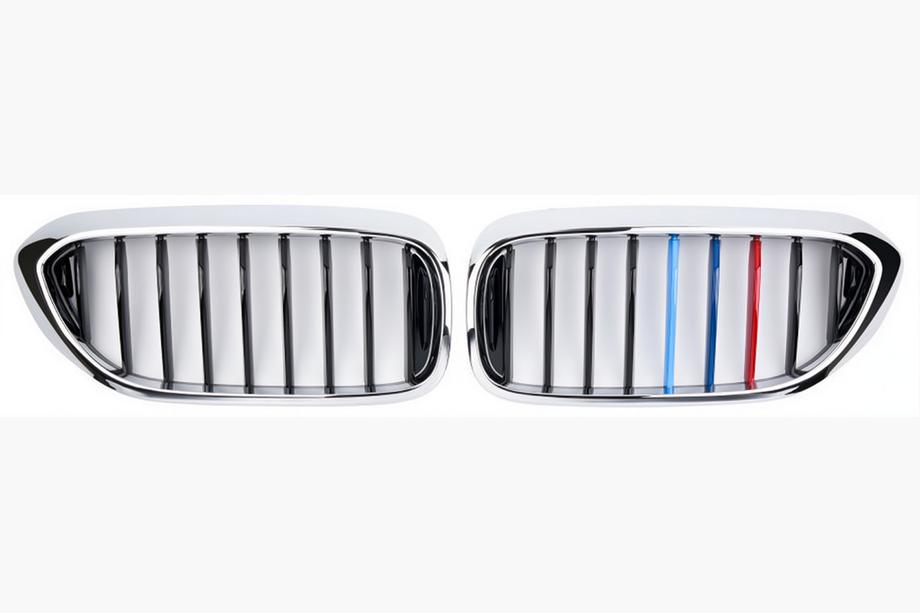 BMW 5 Serie G30/G31 2017–2023 Niergrille 1 Bar (2017-2020, M-Color met chromen omlijsting) Foto 2
