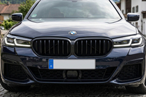 BMW 5 Serie G30/G31 2017–2023 Nierengrille 1 Bar (2021+, mat zwart) foto 1