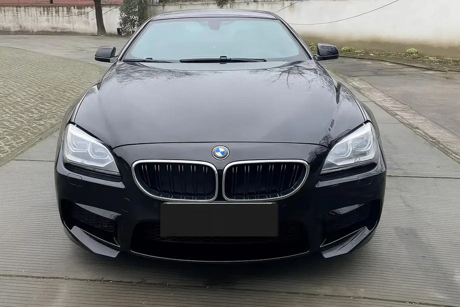 BMW 6-serie F12/F13/F06 2011–2018 M-Look nierroosters (hoogglans zwart met chroomrand) Image