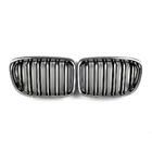 BMW X1 E84 2009–2015 M-Look nierroosters (hoogglans zwart met chroomrand) foto 2