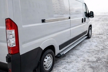 Citroen Jumper 2007–2025 Zijsteps Allmond Grey (2 stuks, aluminium) foto 1