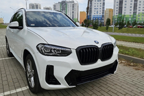 BMW X3 G01 2018– Nierengrille 1 Bar (2021+, mat zwart) foto 1
