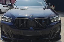 BMW X3 G01 2018– Nierroosters M-Look (2021+, matzwart) foto 3