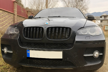BMW X6 E71 2008–2014 M-Look nierroosters (mat zwart) foto 1