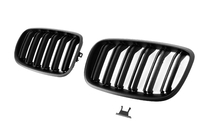 BMW X6 E71 2008–2014 M-Look nierroosters (mat zwart) foto 4
