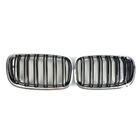 BMW X6 E71 2008–2014 M-Look nierroosters (hoogglans zwart met chroomrand) foto 2