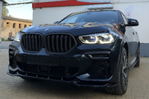 BMW X6 G06 2019–2027 Niergrille 1 Bar (2019-2022, mat zwart) foto 3