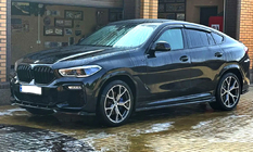 BMW X6 G06 2019–2027 M-look niergrille (2019-2022, glanzend zwart) foto 2