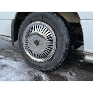 RVS wieldoppen Star (voor enkelwiel, 4 stuks) foto 3