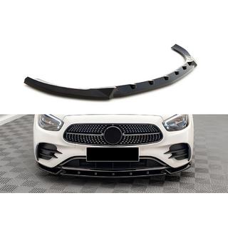 DPT voorbumper lipspoiler (voor AMG-Line, 2020-2023, hoogglans zwart) Mercedes E-сlass W213 2016–2023 foto 1