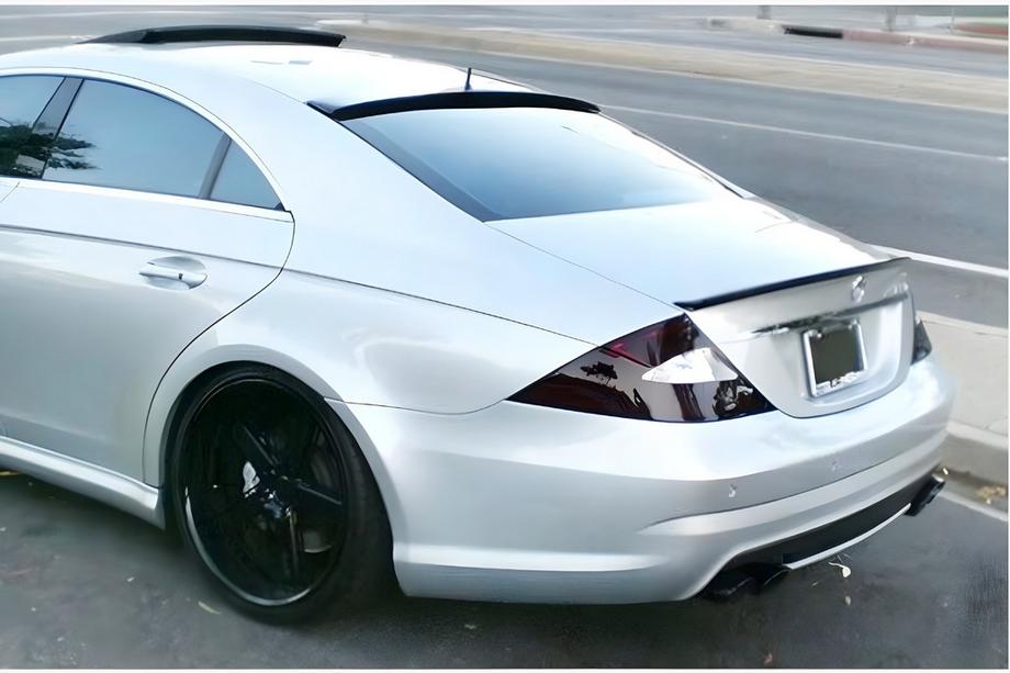Mercedes CLS C219 2004–2010 DPT spoiler (hoogglans zwart) Image