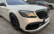 Mercedes S-Class W222 2013–2022 Front lip spoiler BRB (2018+) foto 1