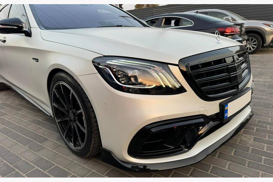 Mercedes S-Class W222 2013–2022 Front lip spoiler BRB (2018+) Image