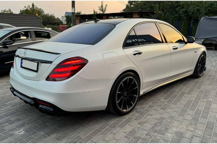 Mercedes S-Class W222 2013–2022 Achterdiffuser BRB (spuitklaar, 2018+) Image