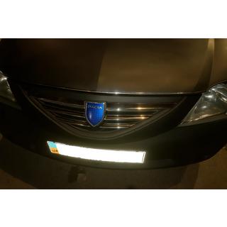 RVS sierlijsten voor radiateurgrille Dacia Logan I 2008–2012 foto 3