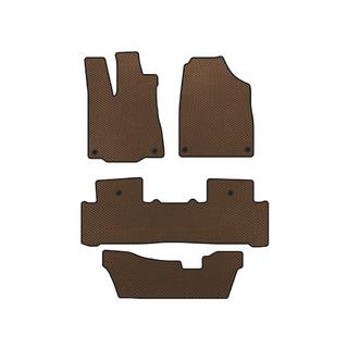 EVA automatten voor interieur (3 rijen, bruin)