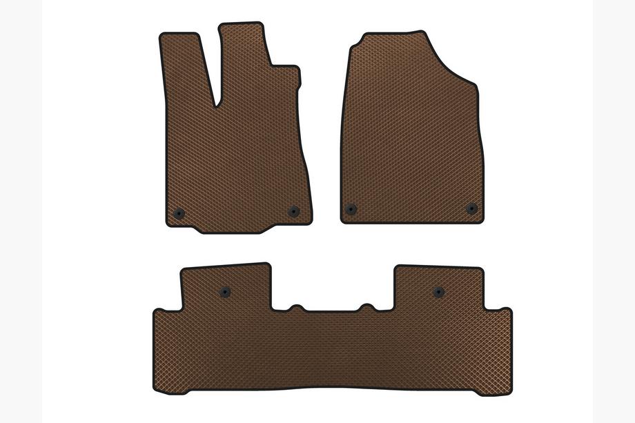 Acura MDX 2013–2020 EVA automatten voor het interieur (2 rijen, bruin) Image