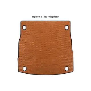 EVA V-2 kofferbakmat (zonder subwoofer, oranje)