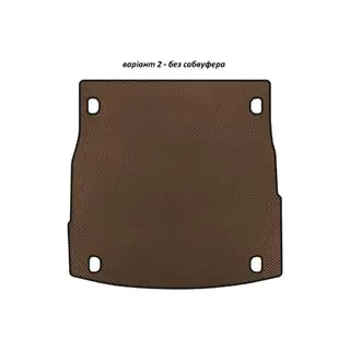 EVA V-2 kofferbakmat (zonder subwoofer, bruin)
