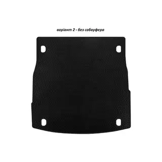 EVA V-2 kofferbakmat (zonder subwoofer, zwart)