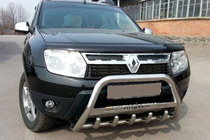 Dacia Duster 2008–2018 Bullbar met opschrift WT004 (RVS) foto 5