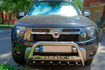 Dacia Duster 2008–2018 Bullbar met opschrift WT004 (RVS) foto 4