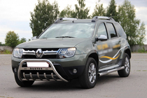 Dacia Duster 2008–2018 Bullbar met opschrift WT004 (RVS) foto 1