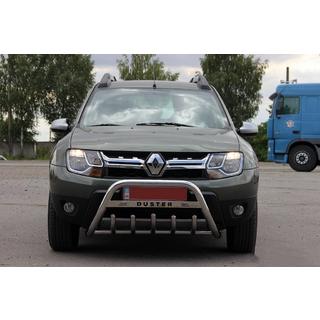 Bullbar met opschrift WT004 (RVS) Dacia Duster 2008–2018 foto 3