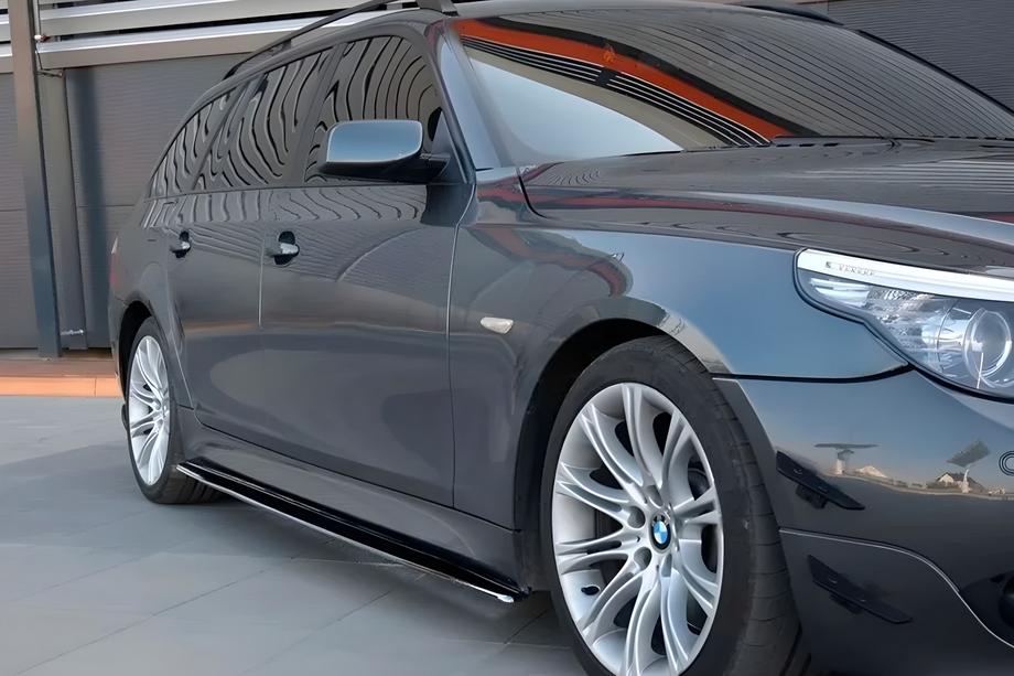 BMW 5 Serie E60/E61 2003–2010 DPT sideskirts (hoogglans zwart) Image